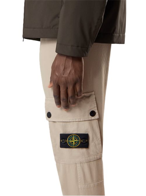 Pantalone cargo vestibilità slim con tasche con zip Stone Island | L2S15 3100034 S00L1V0195 SAND